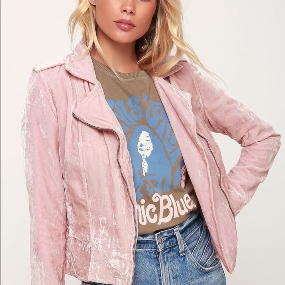 BB Dakota Rose Velvet Jacket